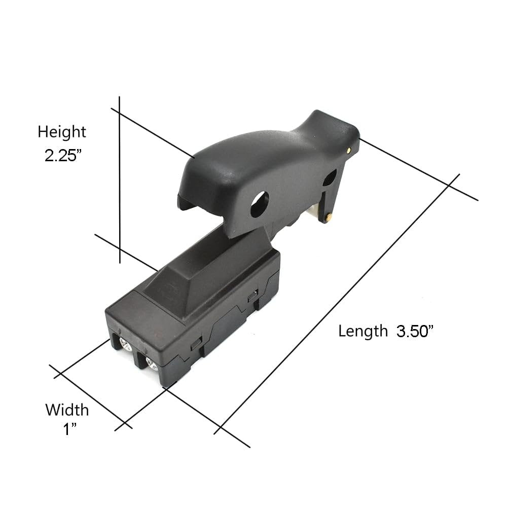 Superior Electric SW38C-R Aftermarket Trigger Switch - Tabed Connectors (Replaces DeWalt 391926-01 & 391926-00) - Reversed Terminals