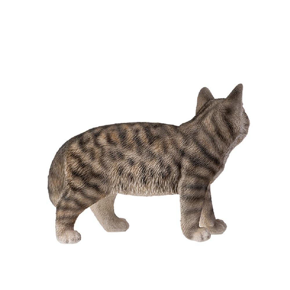 Pacific Trading Grey Tabby Cat, 7.68-inches Height, Cold Cast Resin, Home, Home Décor