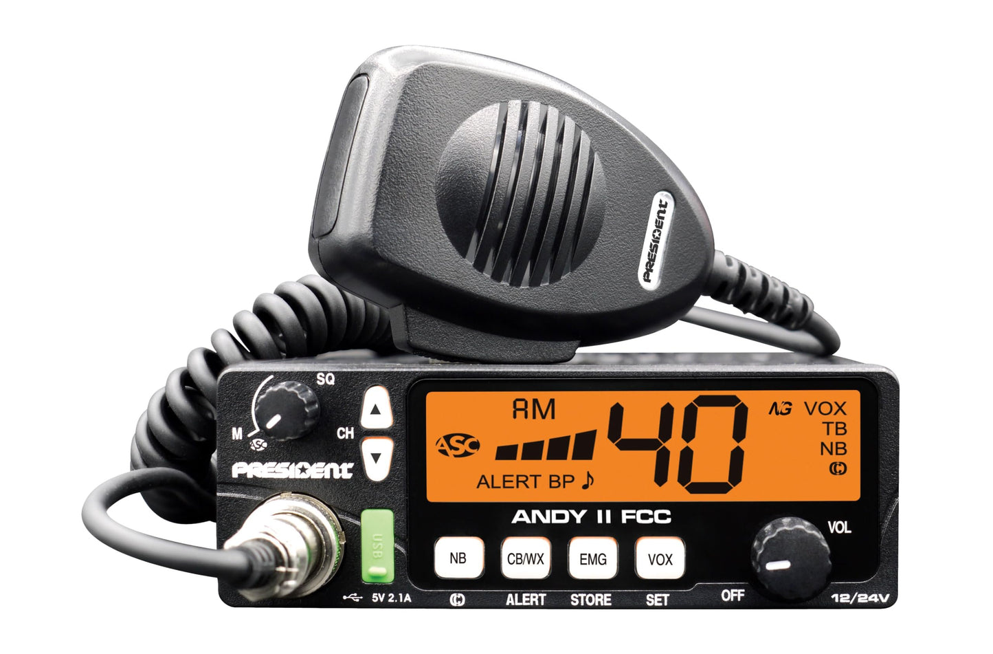 PRESIDENT Electronics Andy II FCC CB Radio