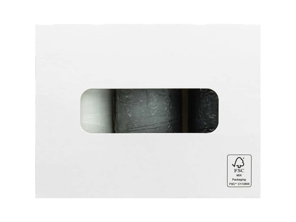 Aurifil Mako Cotton Color Builders - 40 wt. - African Penguin Black/White 3 pc.