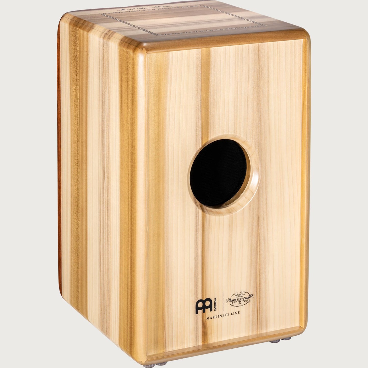 Meinl Artisan String Cajon with Brazilian Ironwood Frontplate / Solid Tulip Poplar Body - MADE IN SPAIN - Martinete Line, 2-YEAR WARRANTY (AEMLBI)