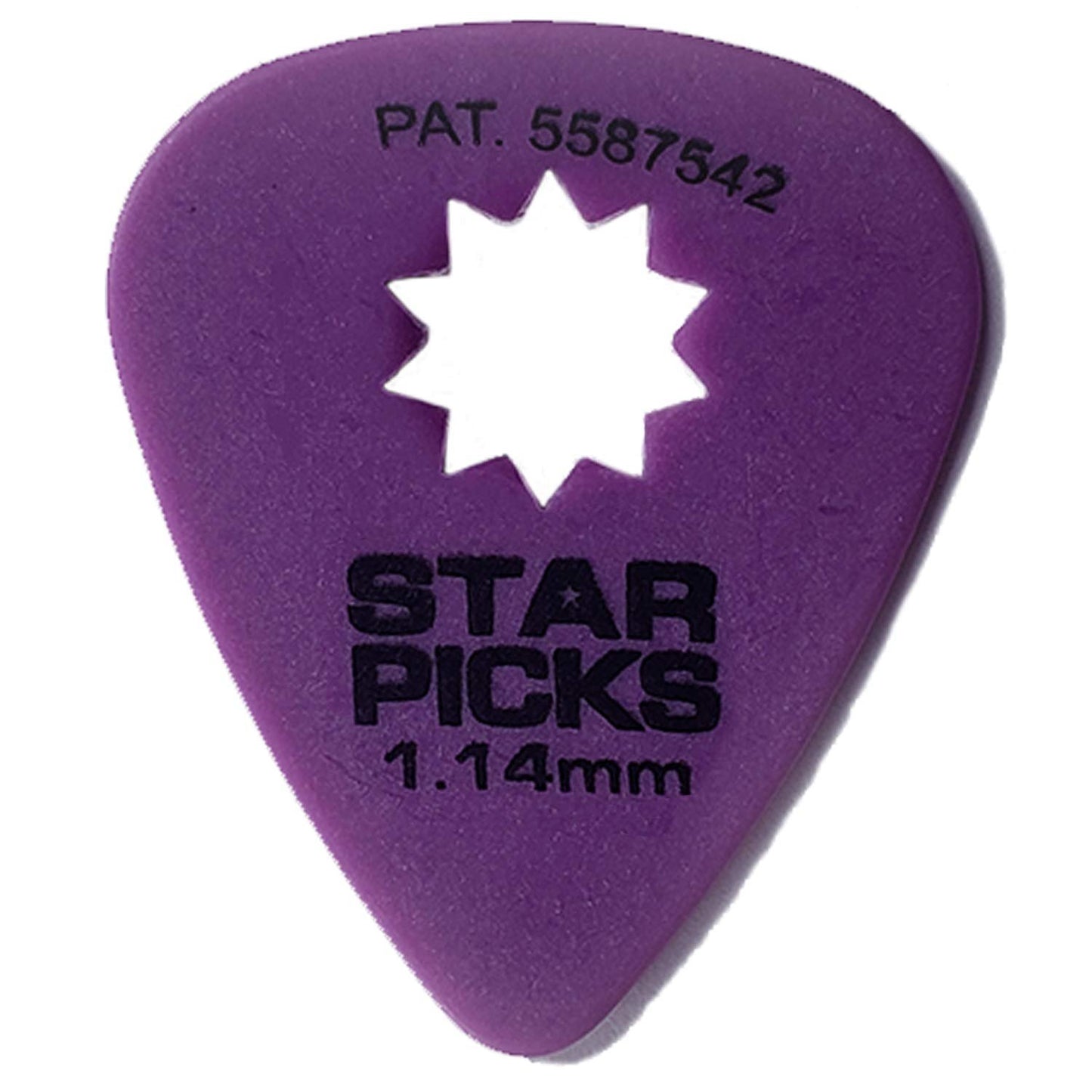 72 Pack | Everly Star Guitar Picks | 1.14mm | Purple