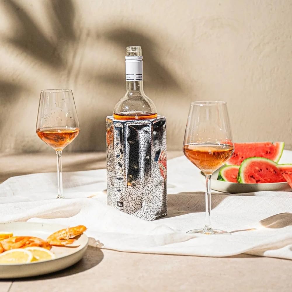 Vacu Vin Active Cooler Wine Chiller - Reusable, Flexible Wine Bottle Cooler