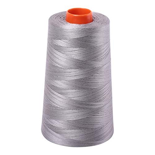Aurifil 2620 50 Wt 100% Cotton Thread, 6542 Yard Cone - Stainless Steel