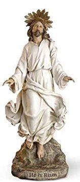 Joseph's Studio by Roman 12" Christ is Risen Statue Religious Easter Tabletop Decor, Religious Gift