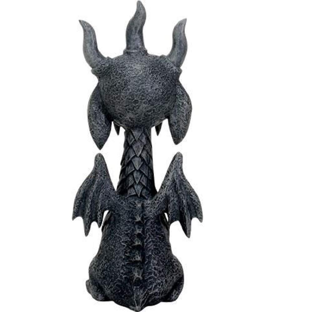 SUMMIT COLLECTION 5.5 Inch Medieval Dark Grey Winged Gothic Gargoyle Guardian Gor Gor Desk and Shelf Decoration