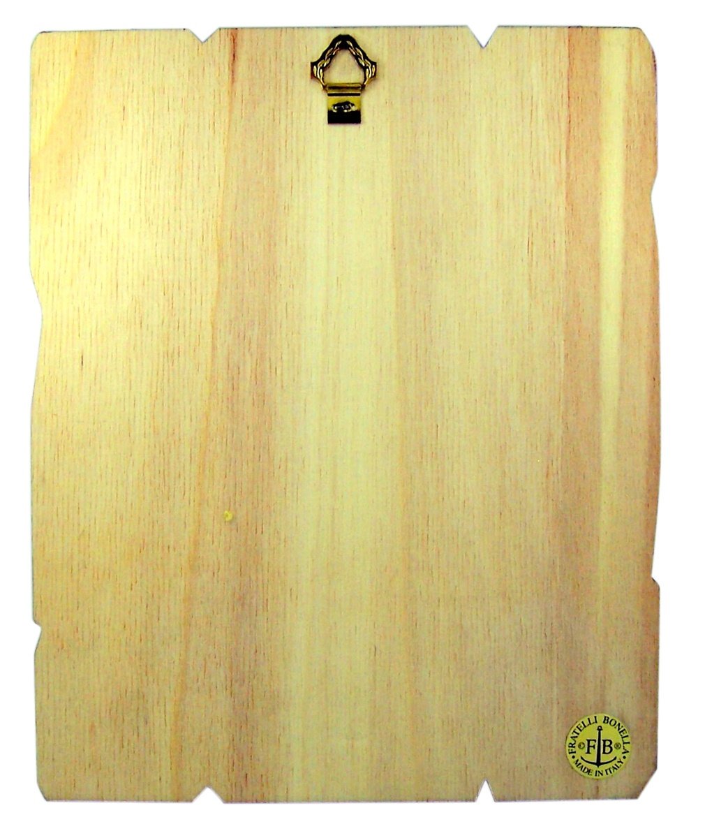 Laser Cut Wood Divine Mercy Icon Wall Plaque, 9 1/4 Inch