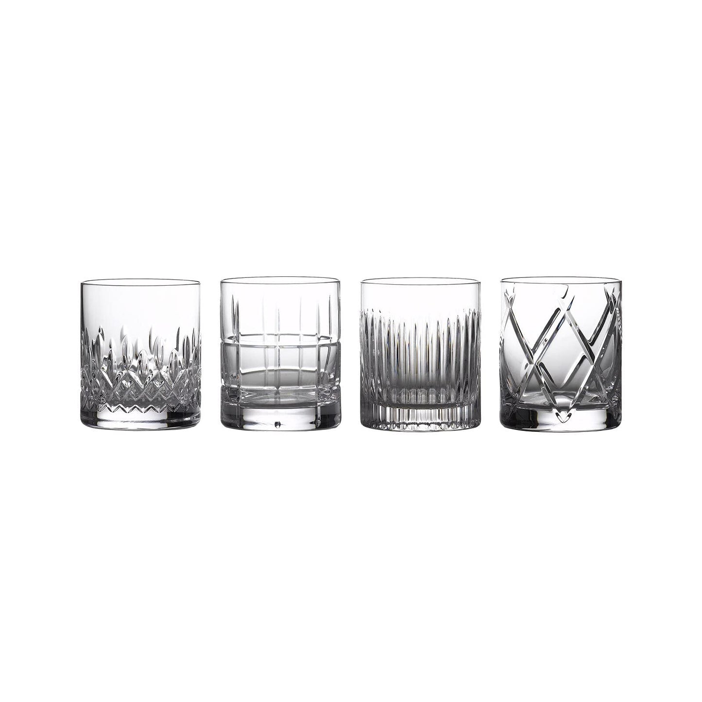 Waterford Short Stories Double Old Fashioned, Set of 4 Mixed