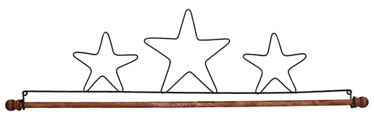 22in Three Stars Fabric Holder