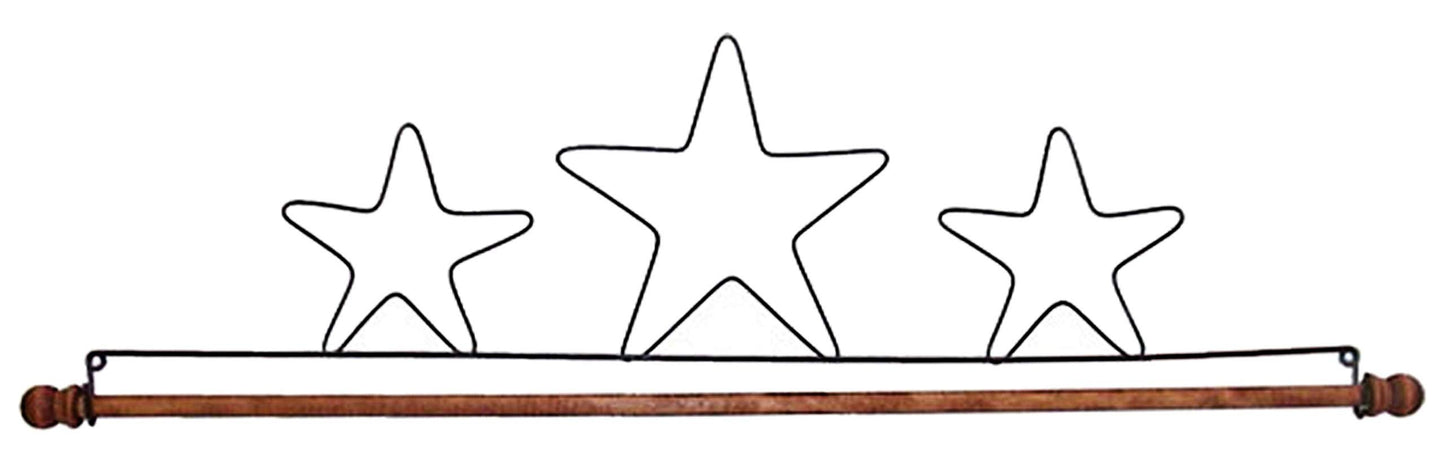22in Three Stars Fabric Holder