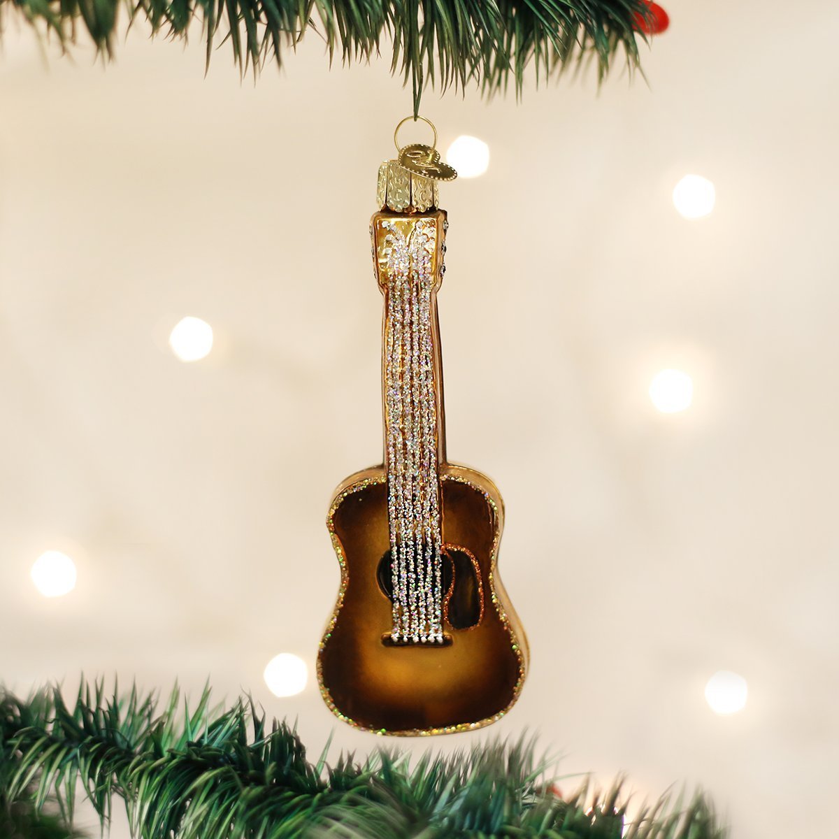 Old World Christmas Ornaments: Musical Instruments Glass Blown Ornaments for Christmas Tree