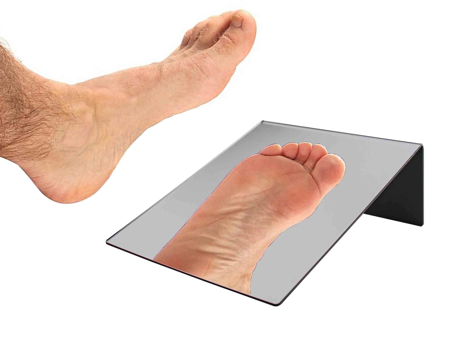 Marketing Holders Acrylic Mirror 8” x 10” Counter Top Slanted Back L Shape Vertical Easel Mirrors No Assembly Jewelry Shop Hair Salon Piercing Kiosk Perfect Travel Locker or Desk Makeup Mirrors