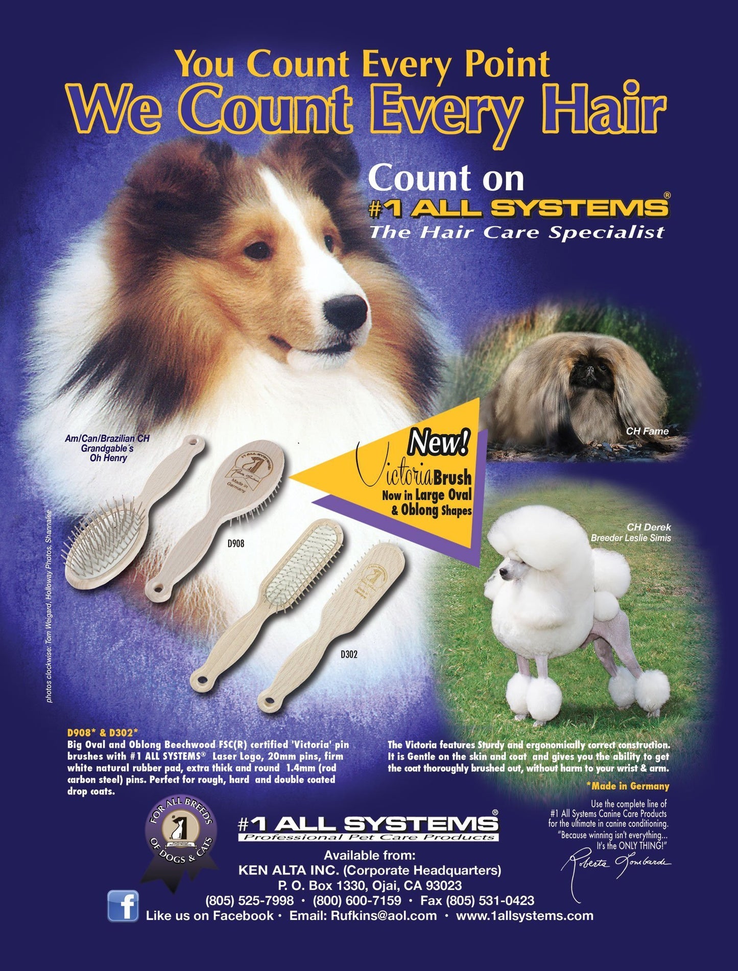 #1 All Systems Victoria Brush Is A Substantial Pin Brush Created By #1 All Systems To Easily Get The Job Done and Be Comfortable For Pets