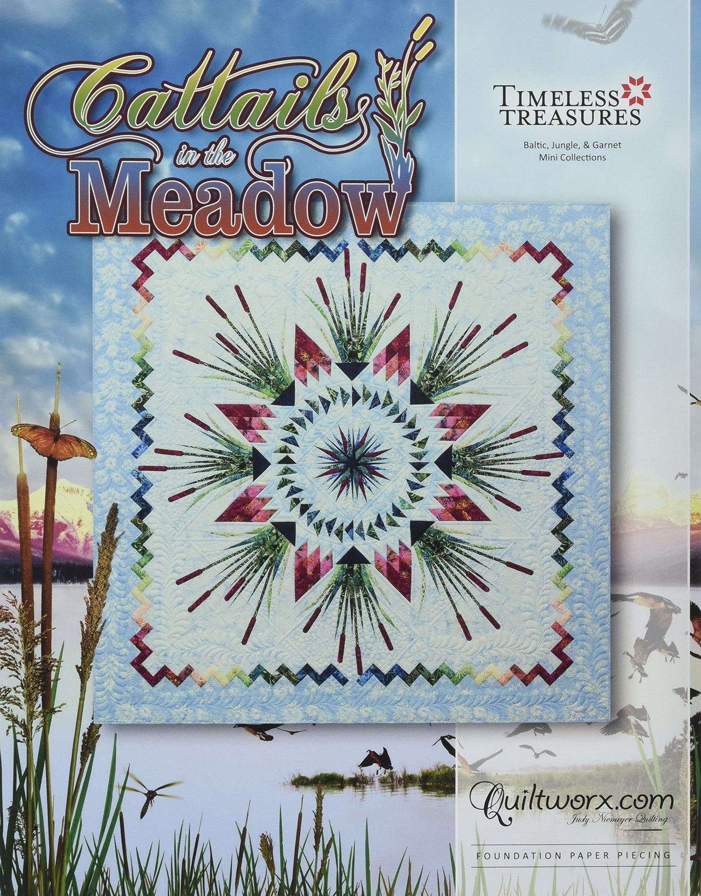 Quiltworx - Judy Niemeyer Quilting Cattails in the Meadow Pattern, None