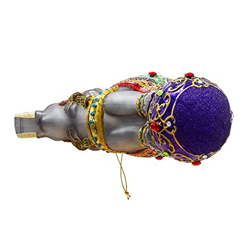 Kurt Adler 7-Inch Bellissimo Glass Elephant Ornament