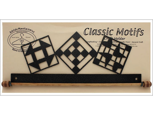 Ackfeld 12" Fabric Holder CHRCL Quilt Block FabricCharcoal