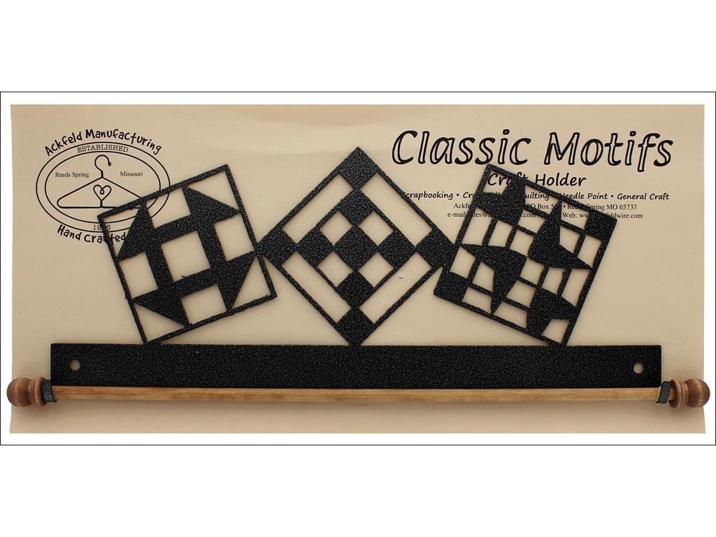 Ackfeld 12" Fabric Holder CHRCL Quilt Block FabricCharcoal