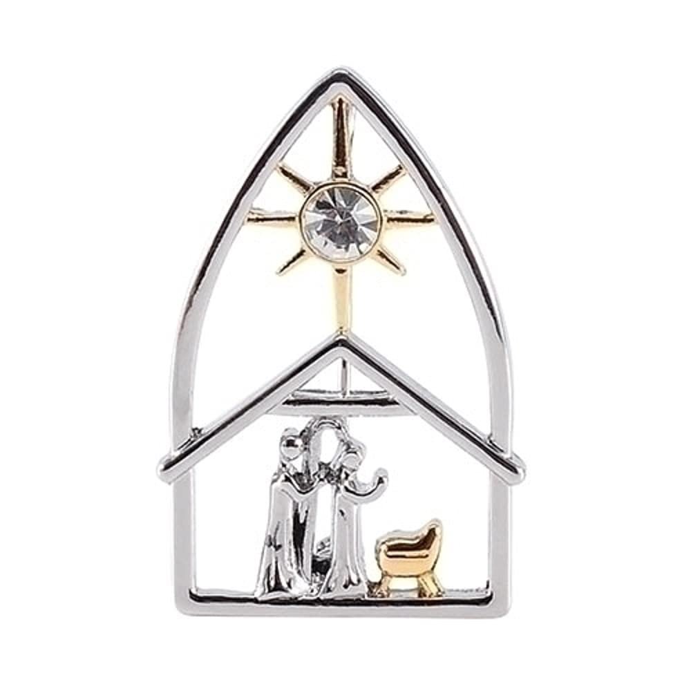Roman 1.5 Inches Nativity Pin Pendant
