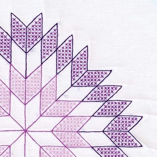 Jack Dempsey Lone Star 18" White Quilt Blocks