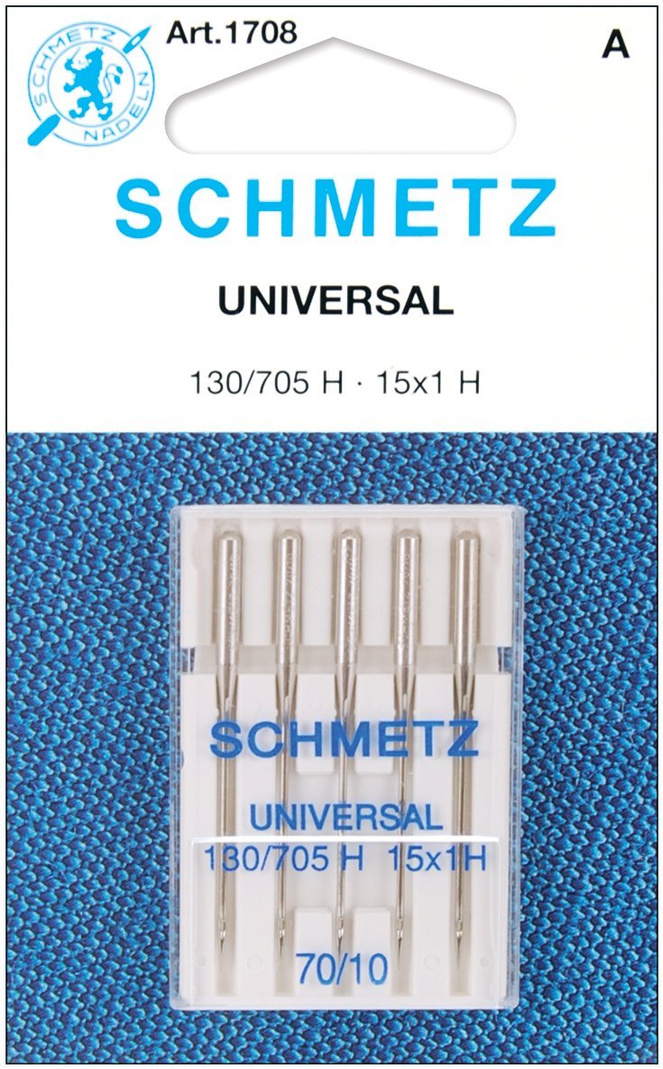 25 Schmetz Universal Sewing Machine Needles 130/705H 15x1H Size 70/1026