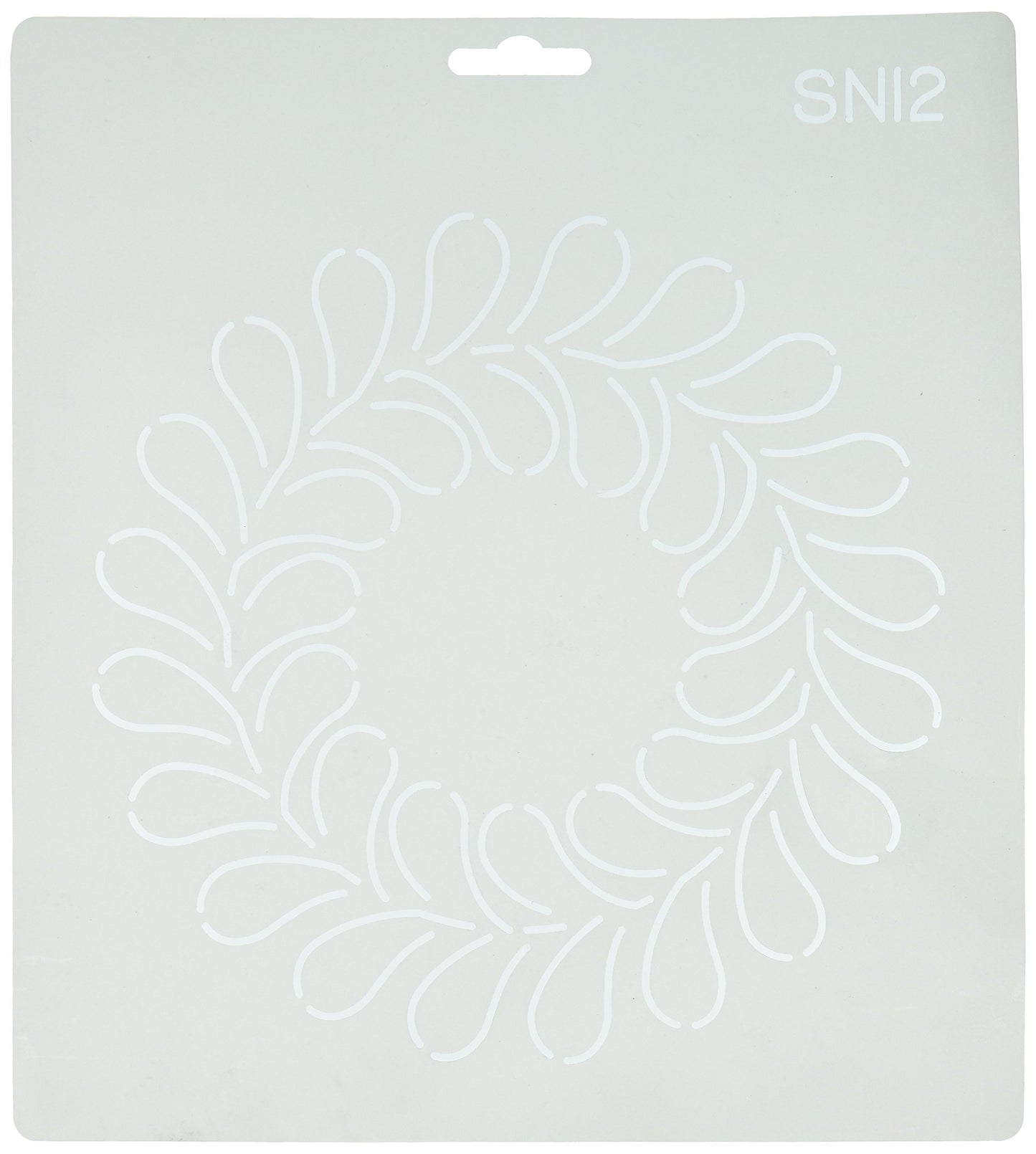 Quilting Creations Open Feather Wreath Quilt Stencil