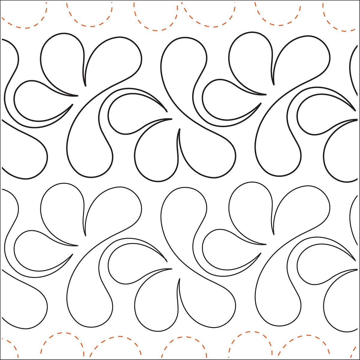 Quilting Creations Splish Splash, 4-1/4 Inch Rows UTA-1012 Urban Elementz Tear Away, 4 Pack