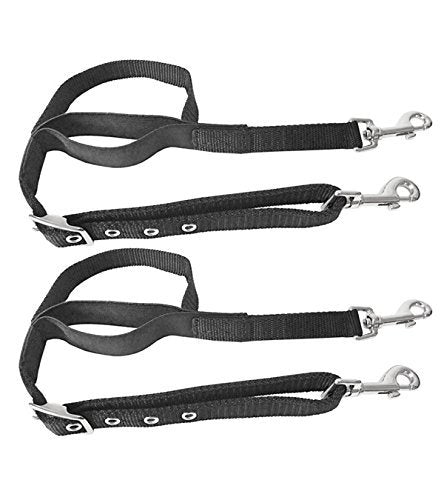 Jack's Manufactuing Adjustable Black Nylon Web Side Reins - Pony Size