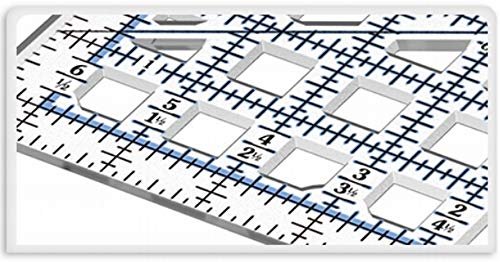 TrueCut, Ruler, for Precise Straight Cuts, Features Built-in Holes