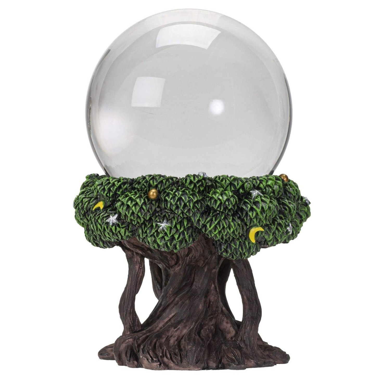 Pacific Trading Tree of Life Gazing Ball Outdoor Garden Decorations, Hand Painted Durable Mirror Globe Home Decor, 8.5 Inches