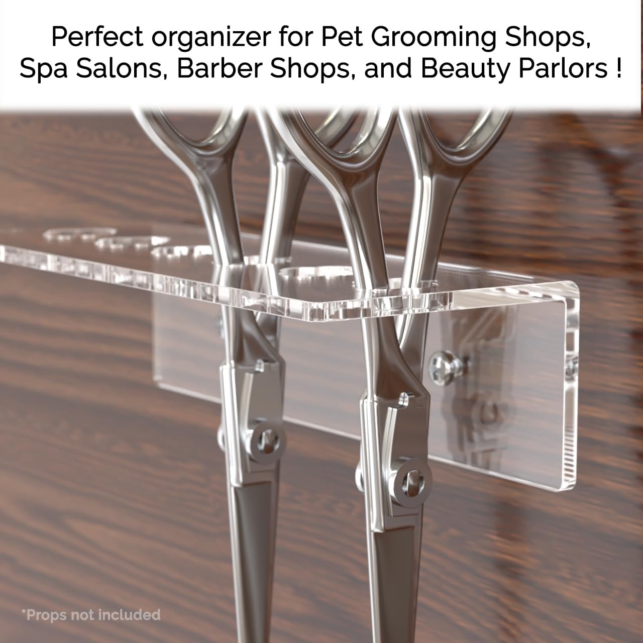 Acrylic Shear Organizers Convenient Organizer for Professional Dog Grooming Shears by Marketing Holders