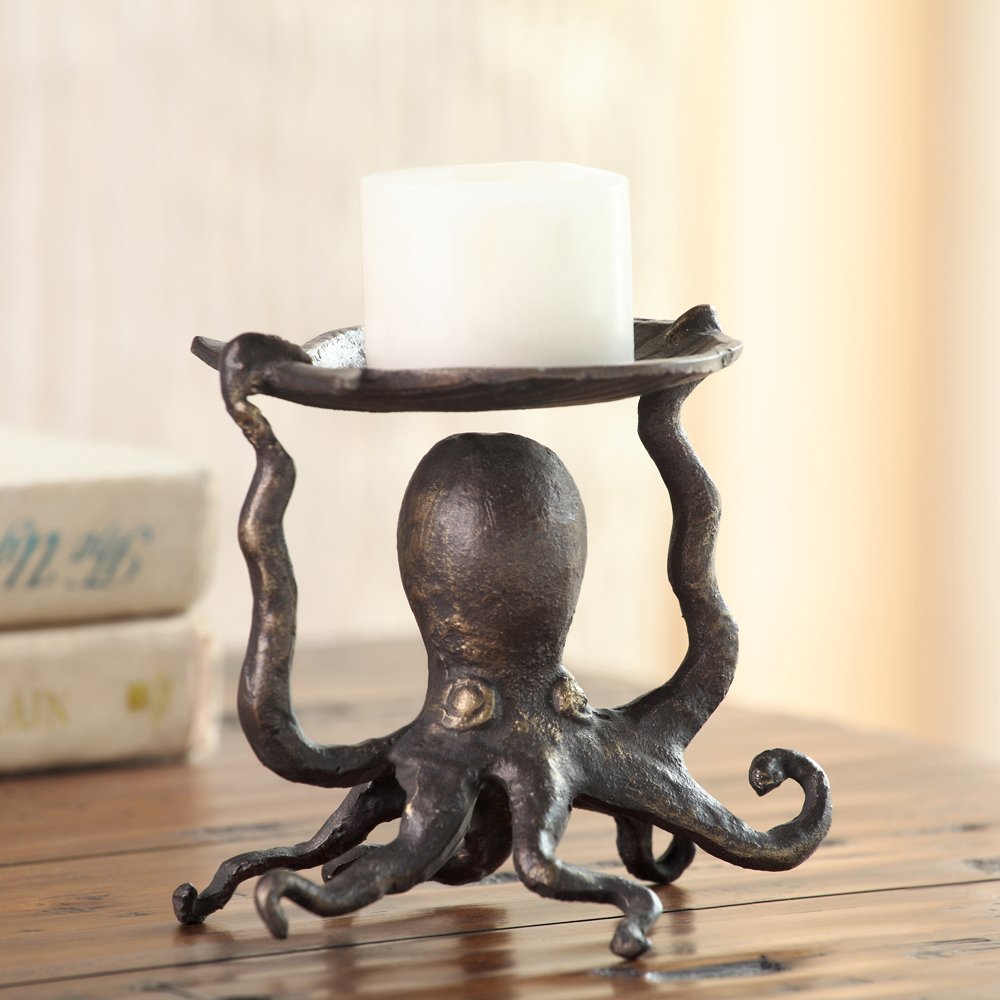 Octopus Pillar Candleholder