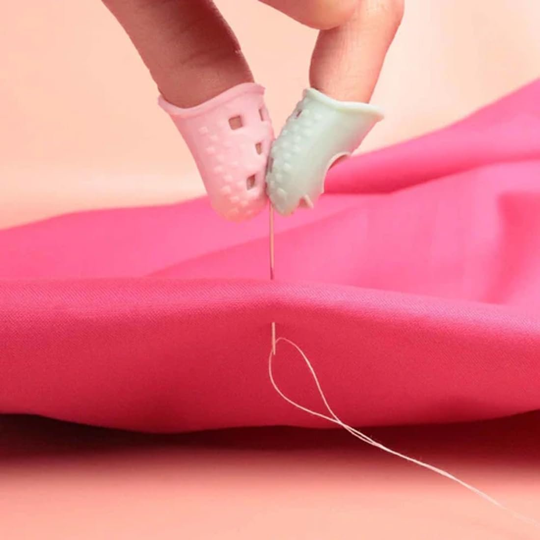 Bohin Silicone Needle Puller Extra Large and Medium 2pk Thimbles, None 5