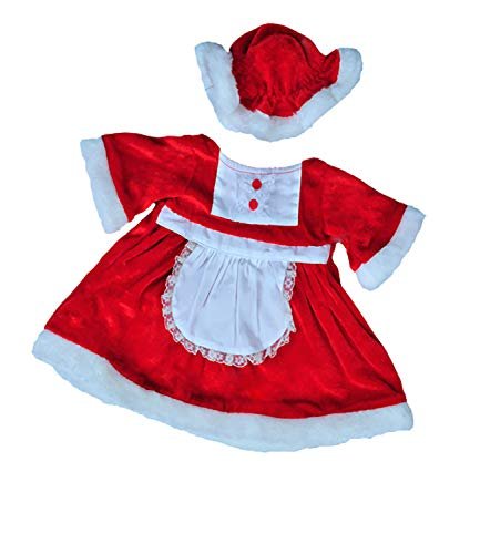 Mrs. Claus Outfit Teddy Bear Outfit Fits Most 14"-18" Build-a-Bear and Make Your Own Stuffed Animals