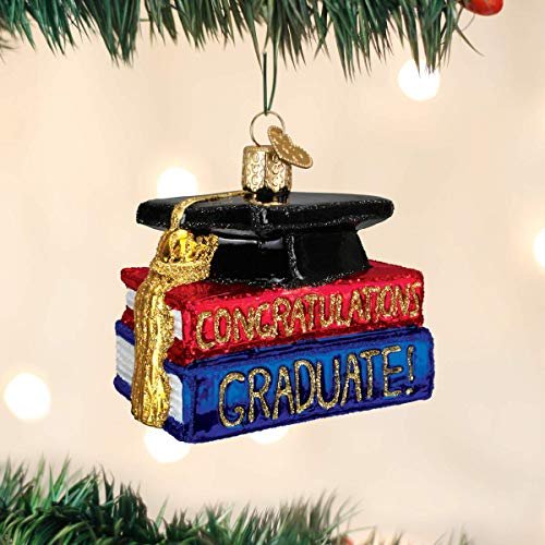 Old World Christmas Ornaments: Teacher Gifts Collection Blown Ornaments for Christmas Tree