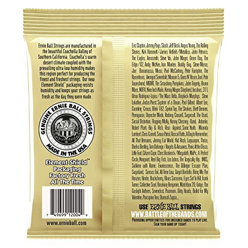 12 Sets Bulk Ernie Ball Earthwood 80/20 Bronze Light Gauge Acoustic Guitar Strings 2004
