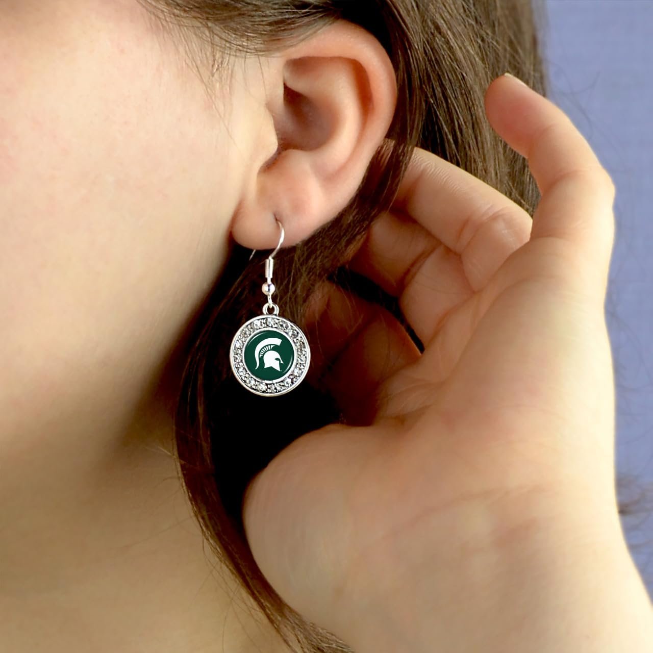 Michigan State Spartans Abby Earrings Jewelry Gift Licensed MSU