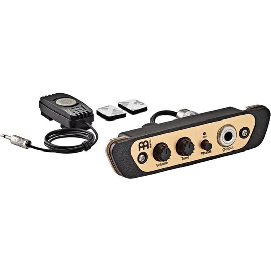 Meinl Percussion Cajon Box Drum Preamp/Pickup for Most Common Models, Eliminate Mic Stands and Get Crystal Clear Sounds, 2-Year Warranty (PA-CAJ)