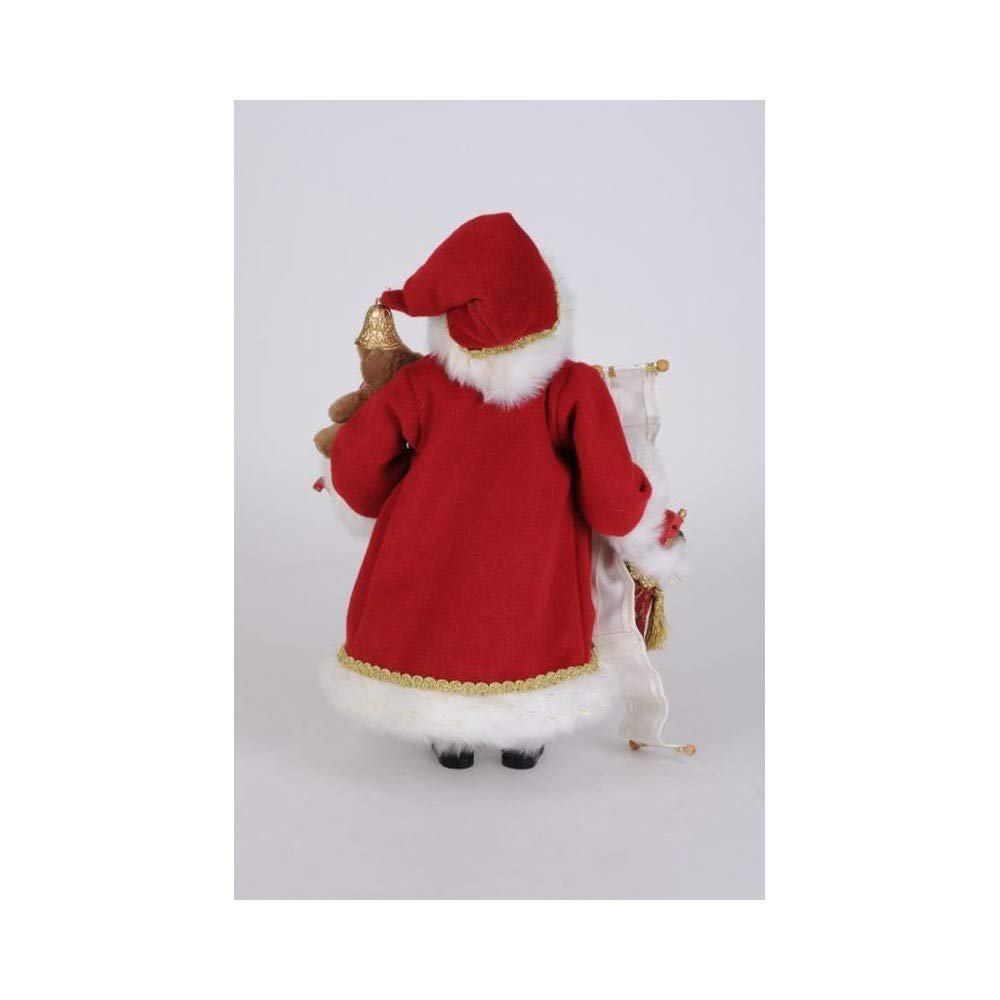 Karen Didion Time for Christmas Santa Figurine, 17 Inches
