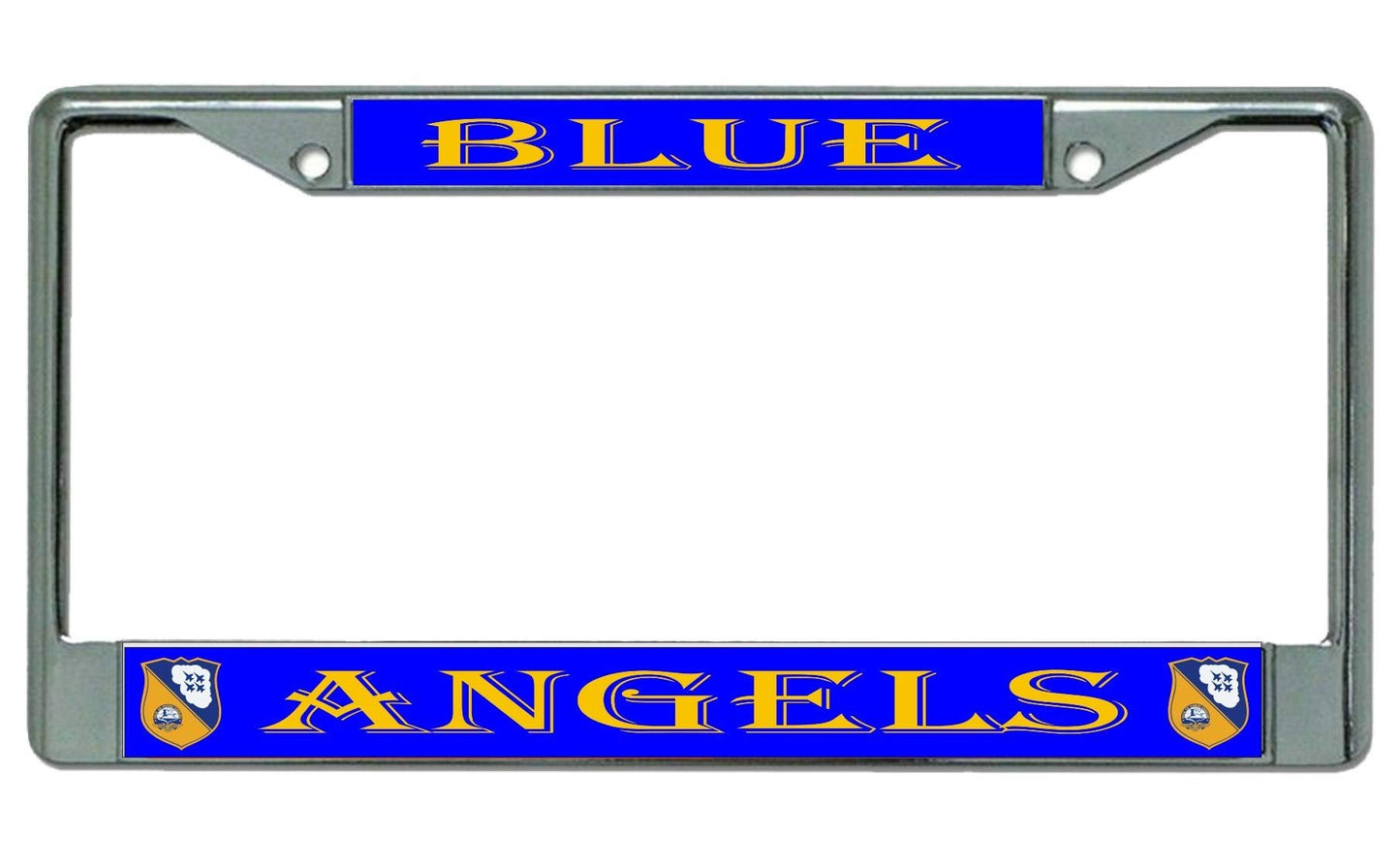 Blue Angels Chrome License Plate Frame