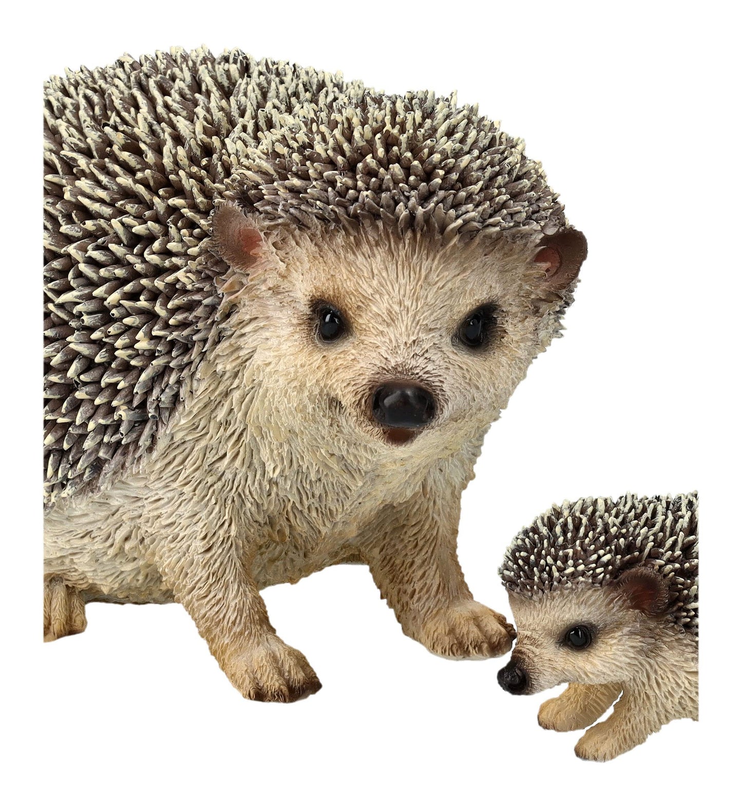 Pacific Trading Mother and Baby Hedgehog Figurine 17 Inch Multicolor