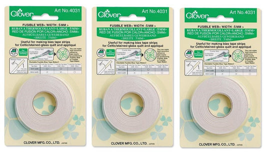 Clover Needlecrafts Bulk Buy Fusible Bias Tape Maker Fusible Web 40 Feet 4031C (3-Pack)