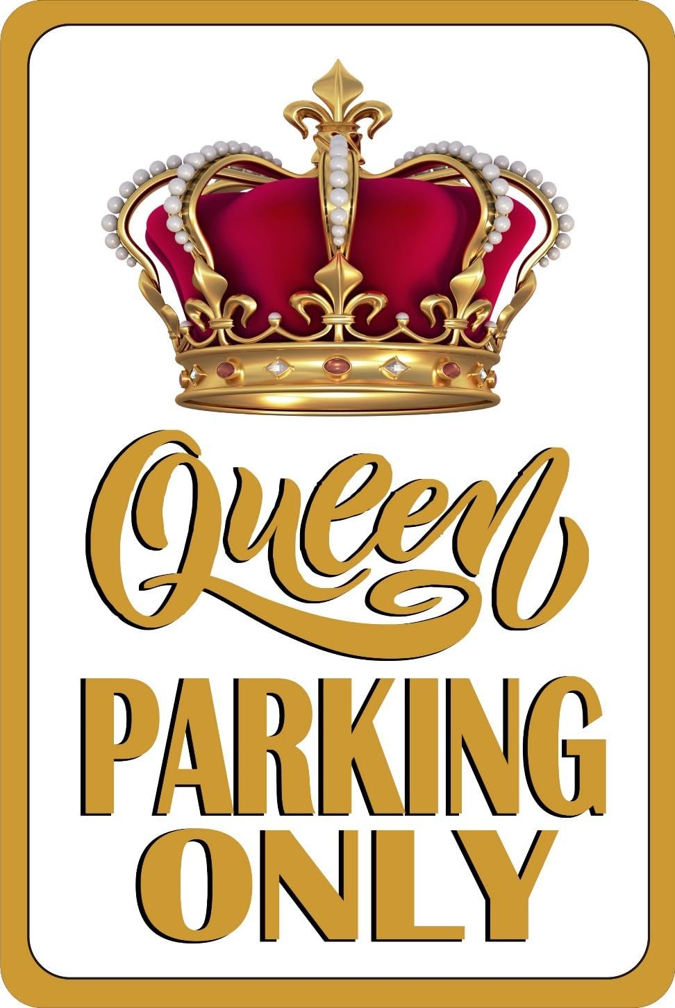 License Plates Online Queen Photo Parking Sign