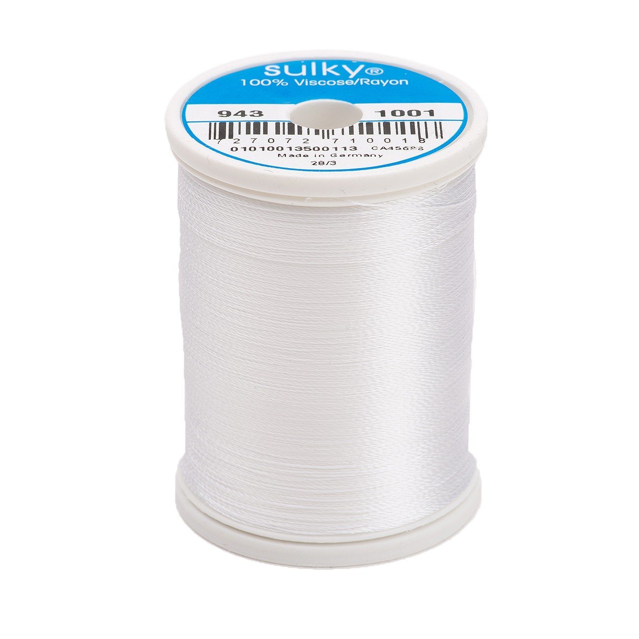 Sulky Of America 268d 40wt 2-Ply Rayon Thread, 850 yd, White