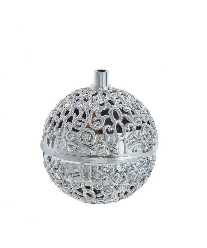 Battery-Operated Silver Chirping Bird Ornament