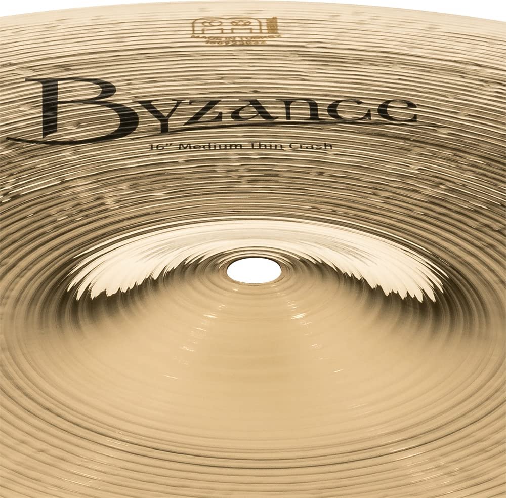 Meinl Cymbals B16MTC-B Byzance 16-Inch Brilliant Medium Thin Crash Cymbal (VIDEO)