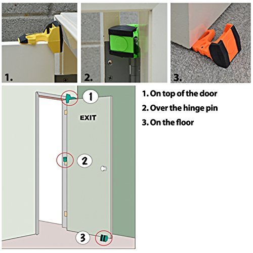 Wedge-It - The Ultimate Door Stop - Black - TWO PACK