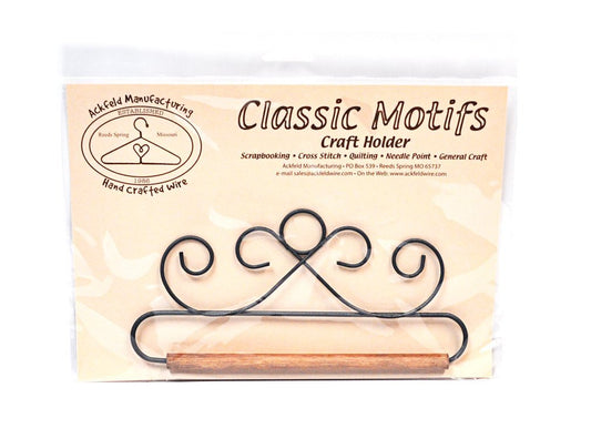 Ackfeld 6-1/2in French Curls Gray Fabric Holder, 6-1/2"