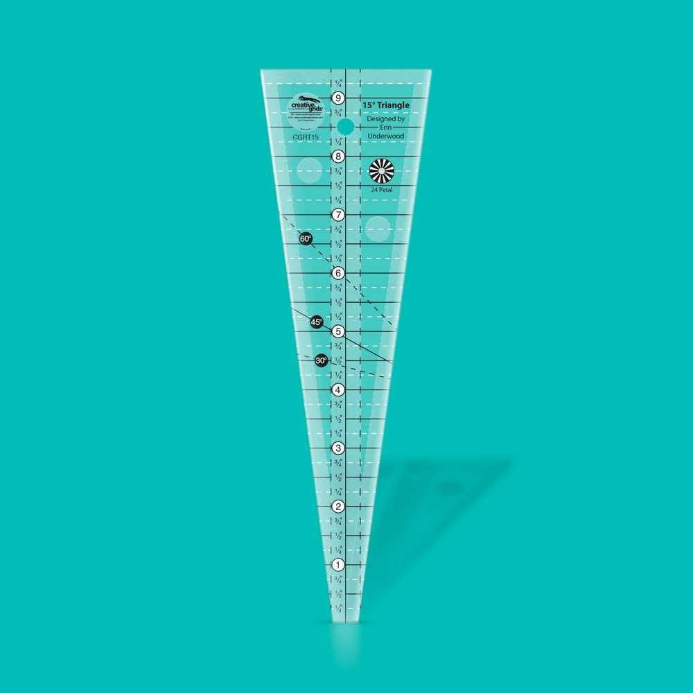 Creative Grids 15 Degree Triangle Ruler - CGRT15
