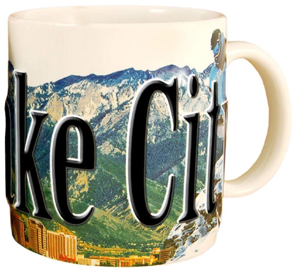 Americaware Salt Lake City 18oz. Color Relief Coffee Mug