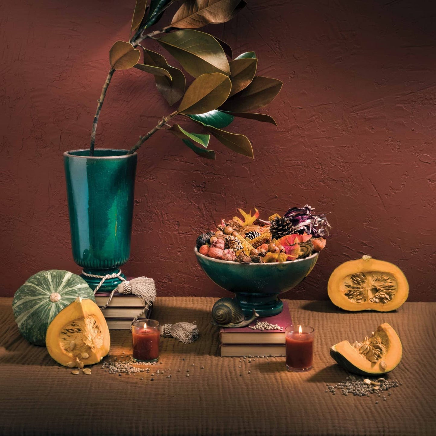 Aromatique Pumpkin Spice Fragrant Aerosol Room Spray in 5 oz Gold Bottle for Home Decor and Gift